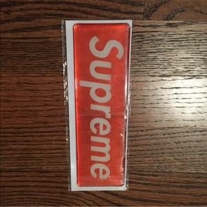 supreme metallic box logo